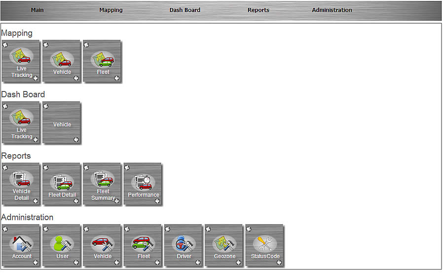supratrack main menu