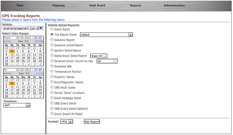 supratrack Vehicle Tracking Reports