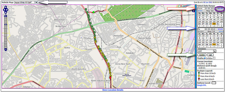 supratrack Vehicle Map